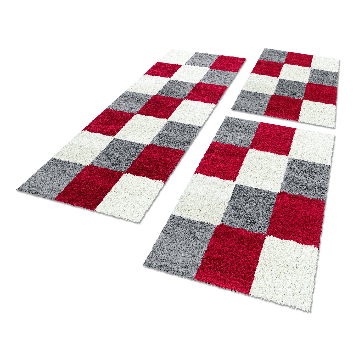 SIMPEX24 Hochflor-Bettumrandung Kariert Design, Höhe 30 günstig online kaufen