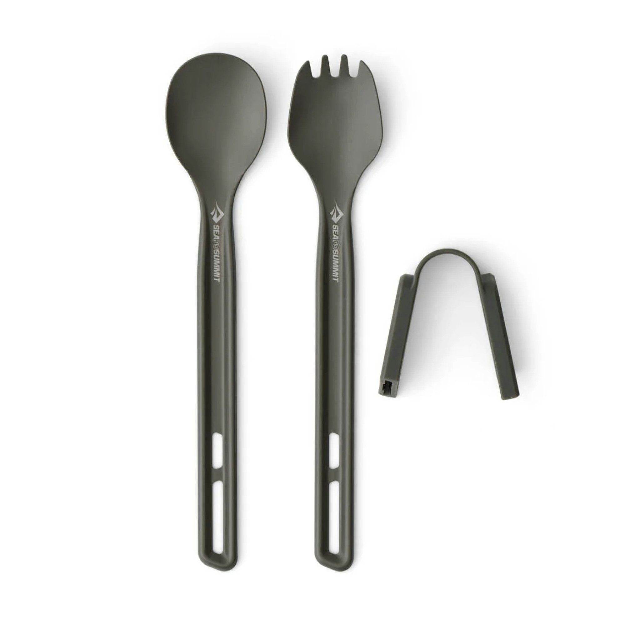 sea to summit Campinglöffel Frontier Besteckset – Göffel & Löffel mit langem Stiel - Grey