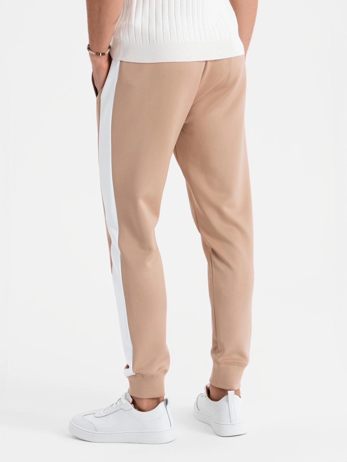 OMBRE Sweatpants Herren Jogginghose mit kontrastfarbenen Streifen