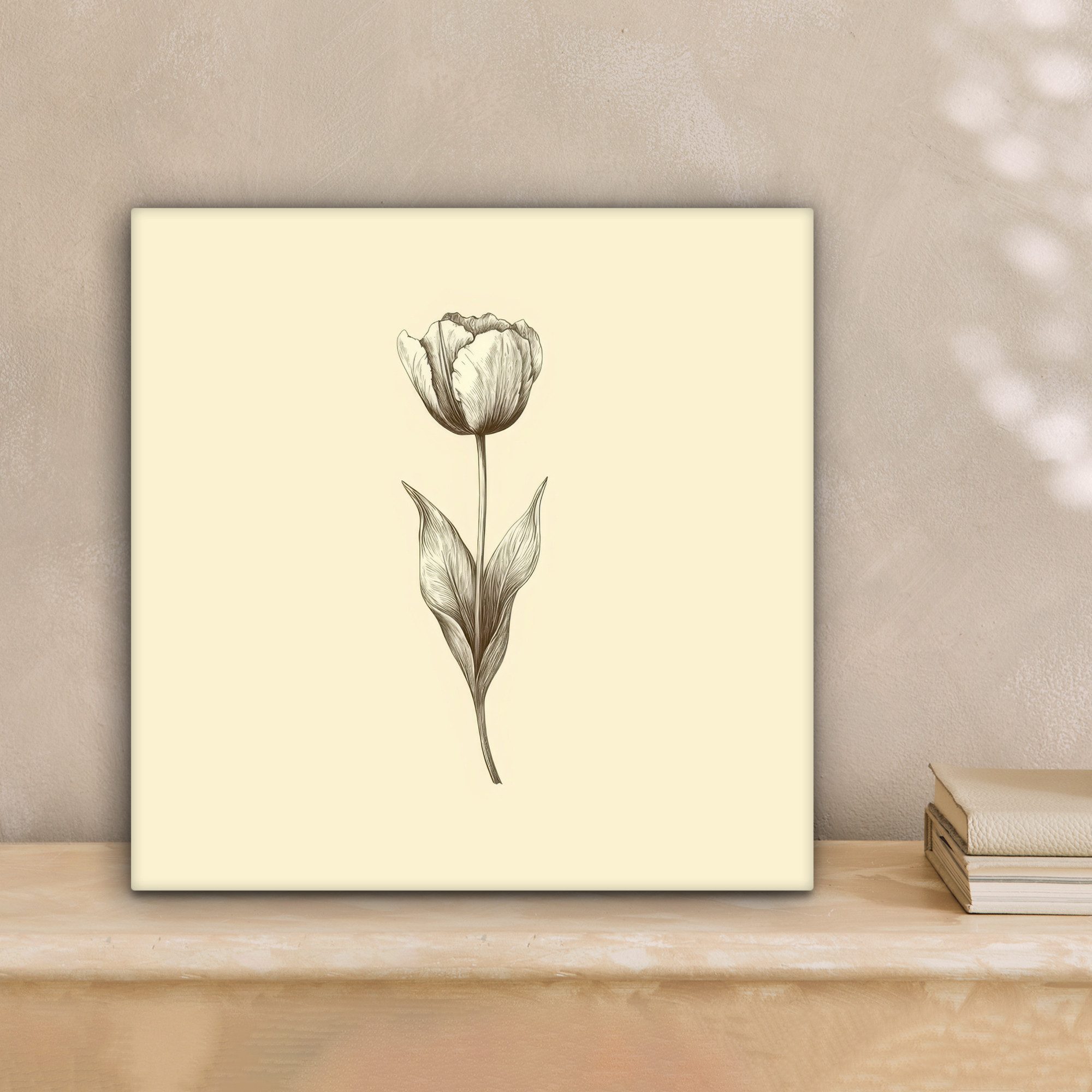 OneMillionCanvasses® Leinwandbild Illustration - Tulpe - günstig online kaufen