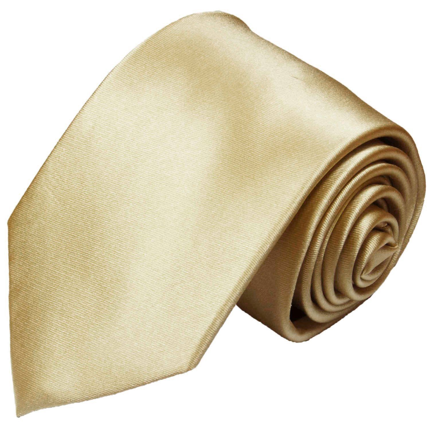 Paul Malone Krawatte für Herren Uni Krawatte Sandfarben