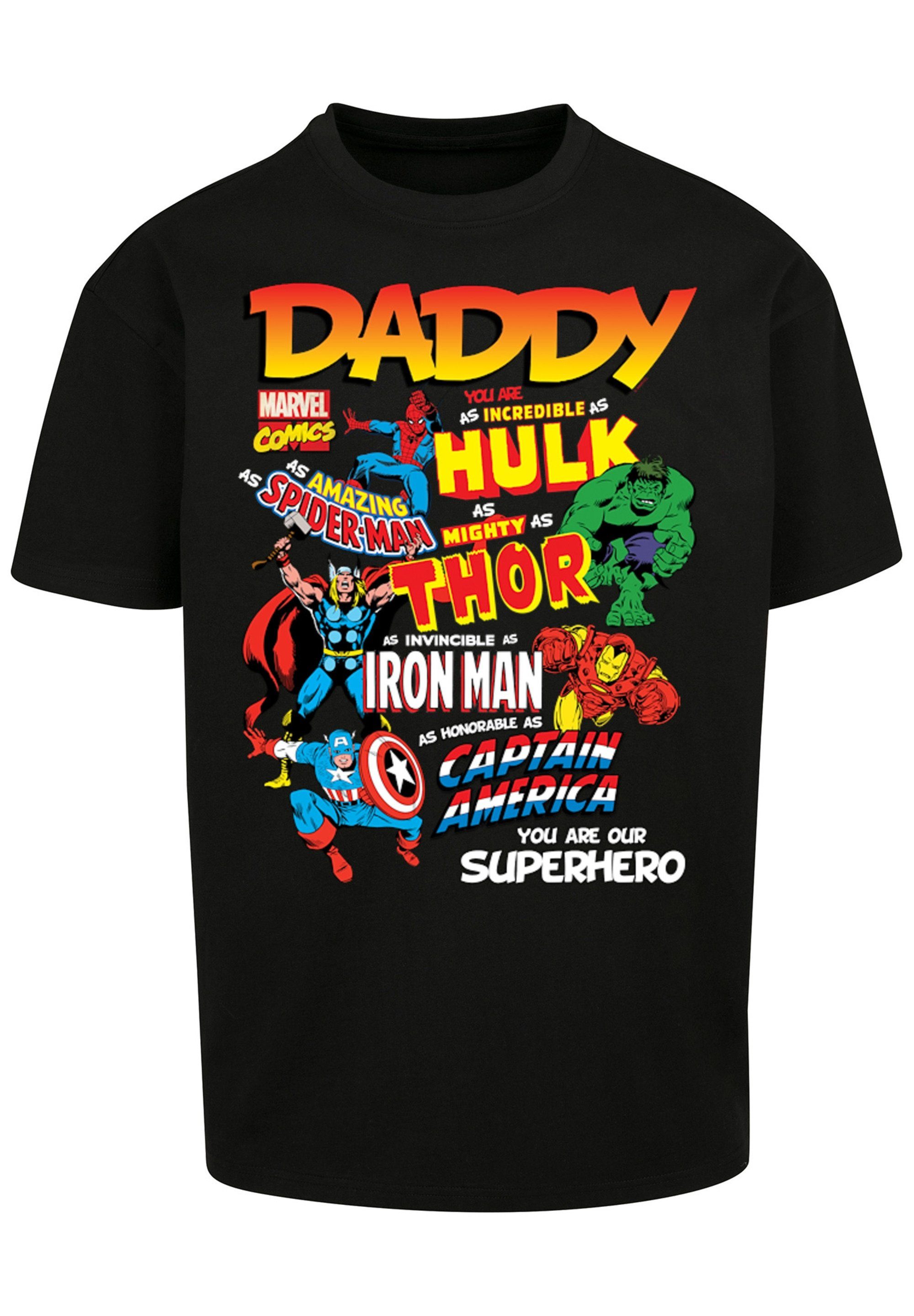 F4NT4STIC T-Shirt F4NT4STIC Heavy Oversize T-Shirt Marvel Comics Our Dad Superhero Keine Angabe