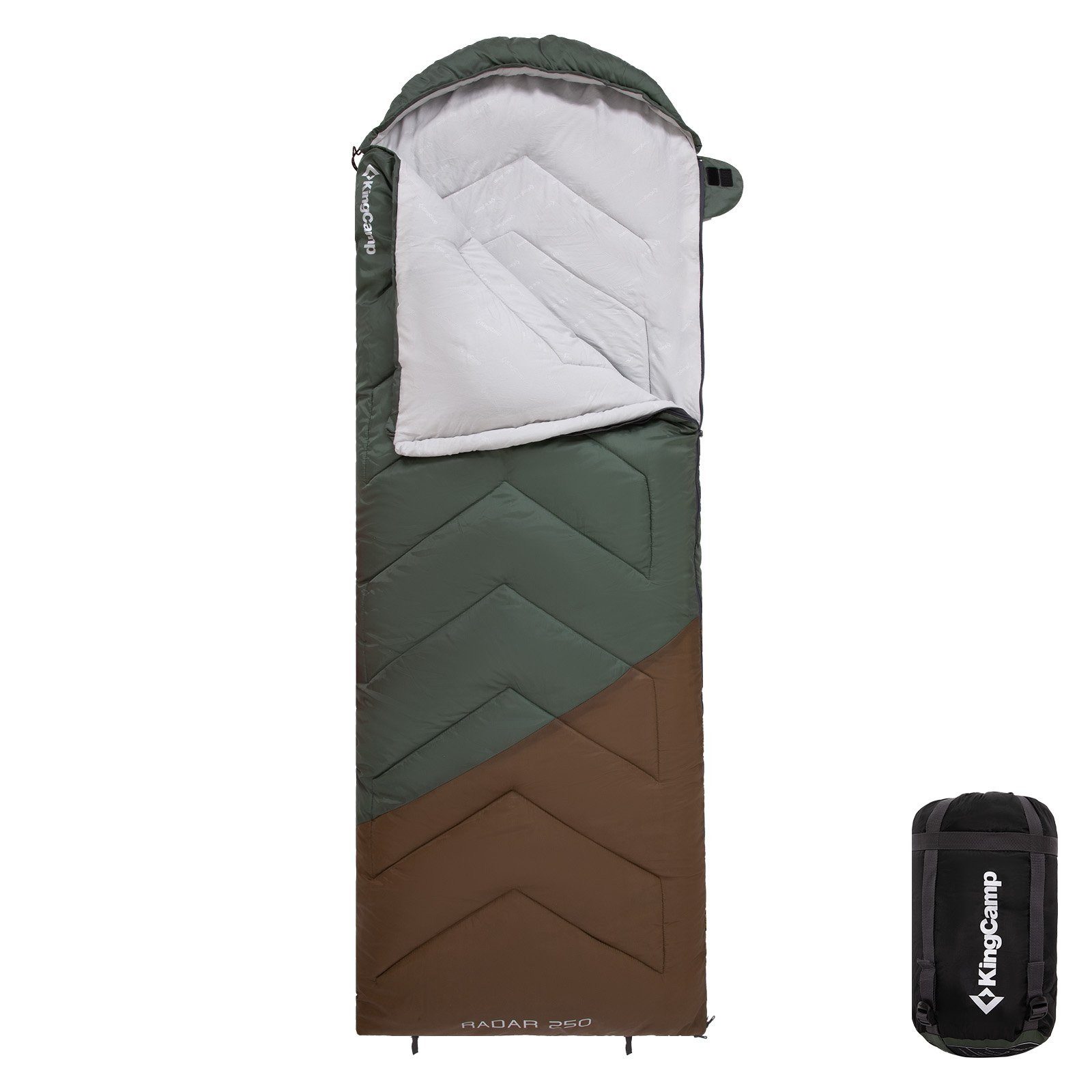 KingCamp Schlafsack Deckenschlafsack Radar 250 Sommer Schlafsack - XL