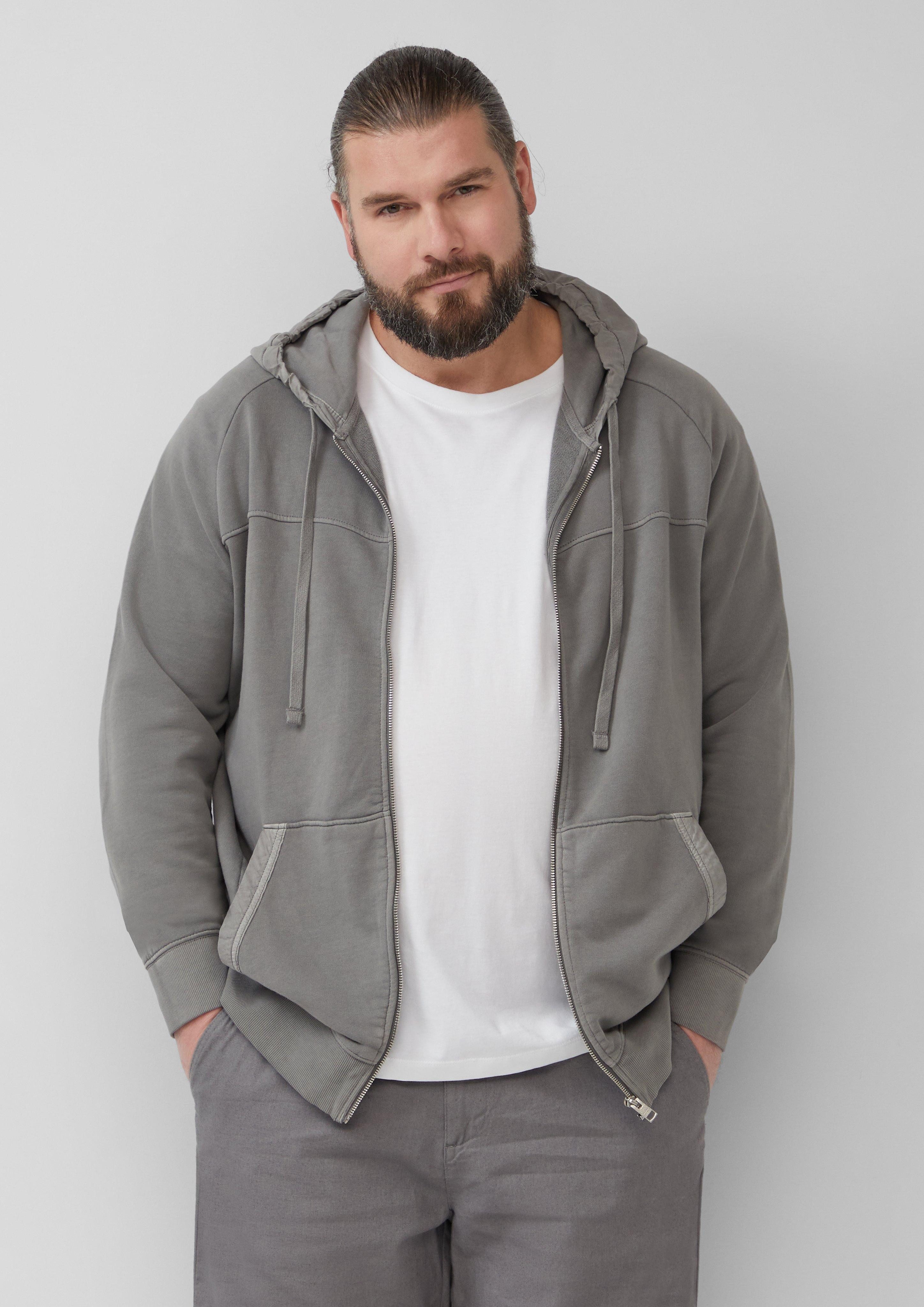 s.Oliver Allwetterjacke Sweatjacke mit Garment Dye günstig online kaufen