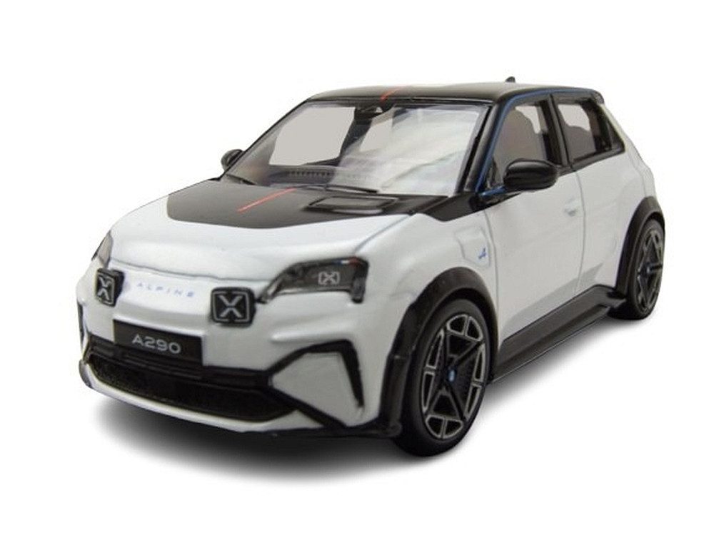 Norev Modellauto Alpine Renault A290 GTS 2025 Premier Edition beta weiß schwarz, Maßstab 1:43