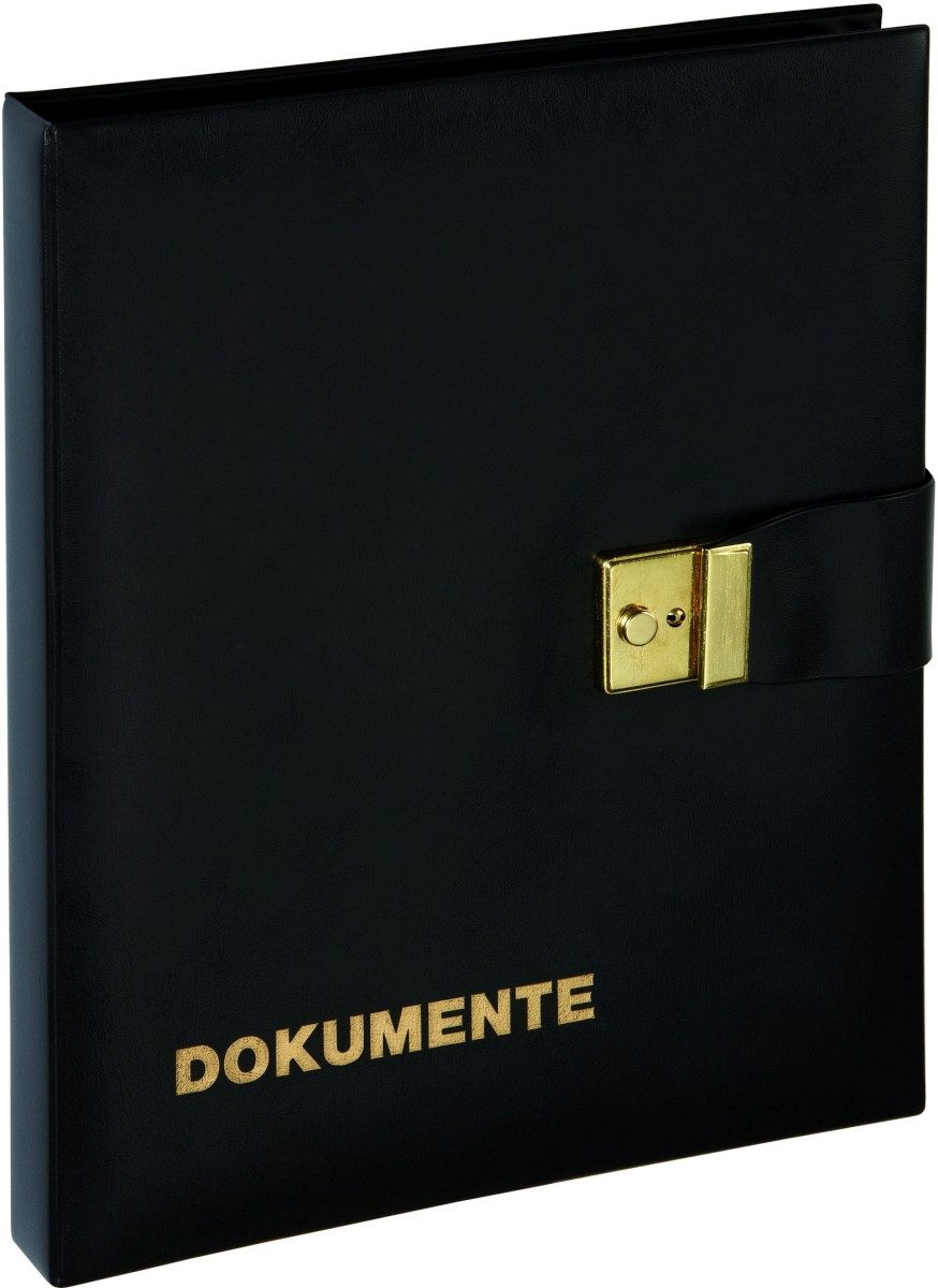Schreibmappe Dokumentenmappe A4 29,5x36cm schwarz