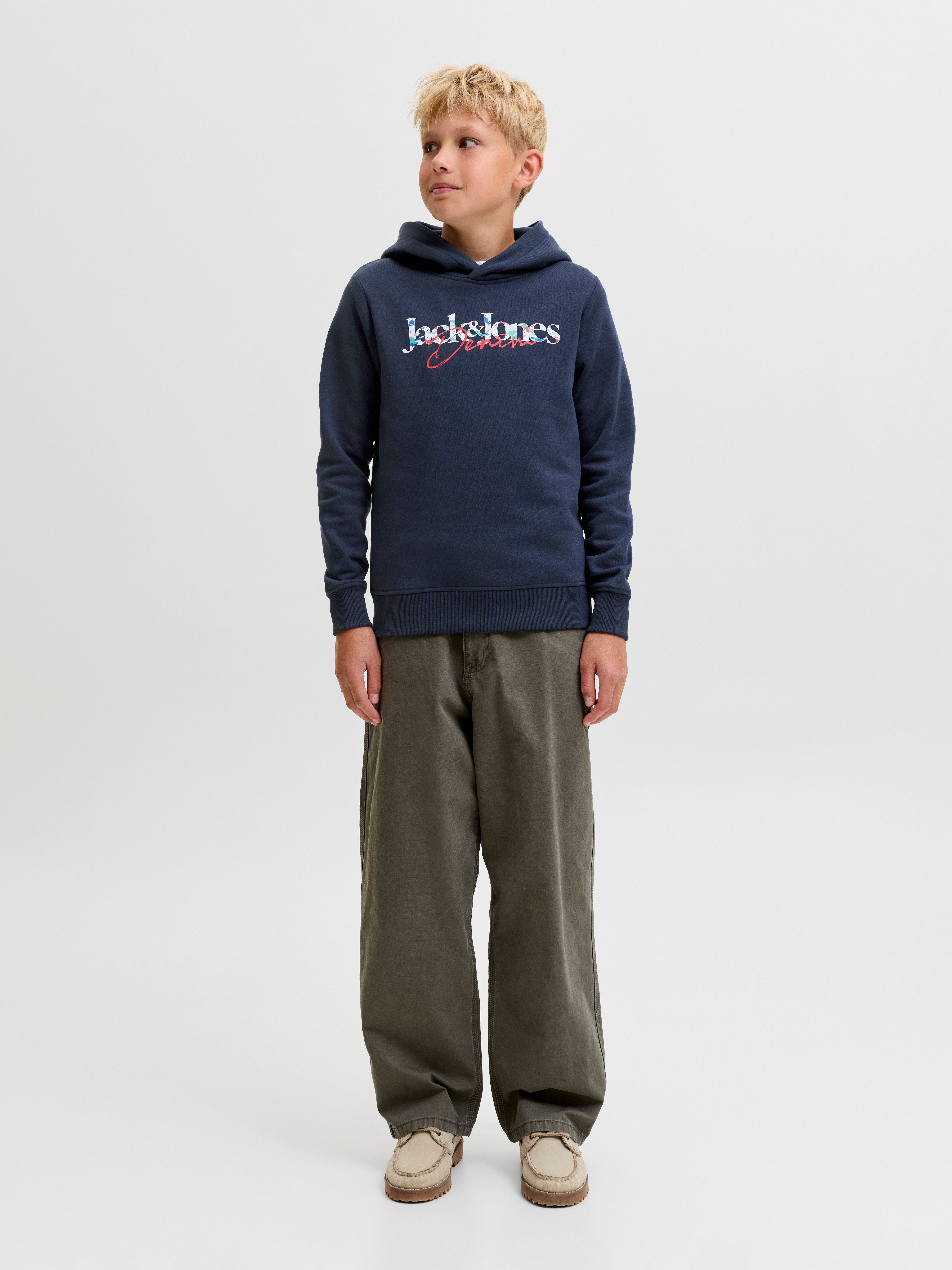 Jack & Jones Junior Kapuzensweatshirt JJTOM SWEAT HOOD SN JNR Baumwollmischung, regular fit – Bild 4 von 5