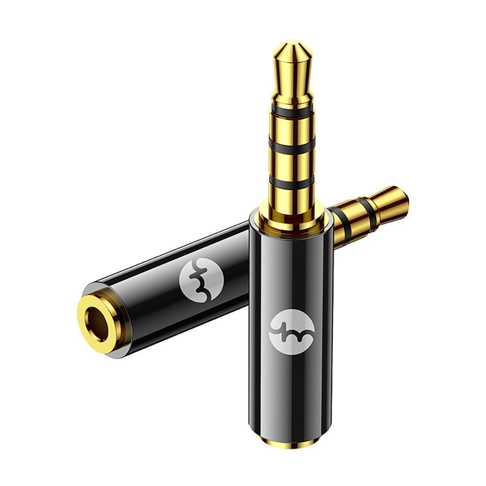 2,5mm Femelle vers Jack Stéréo 3,5 mm Mâle Plaqués Or Connecteur Audio Audio-Adapter