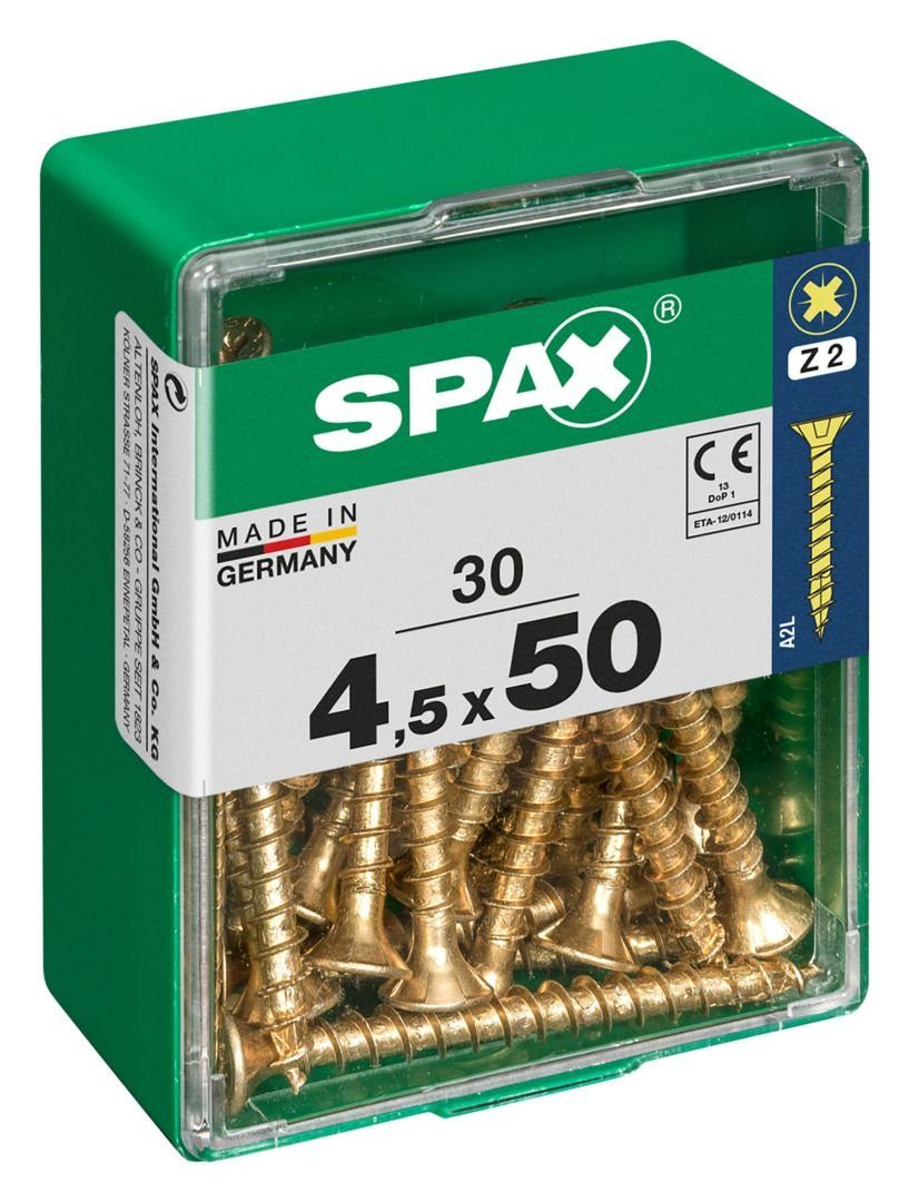 Thumbnail - SPAX Holzbauschraube Spax Universalschrauben 4.5 x 50 mm PZ 2 - 30 Stk.
