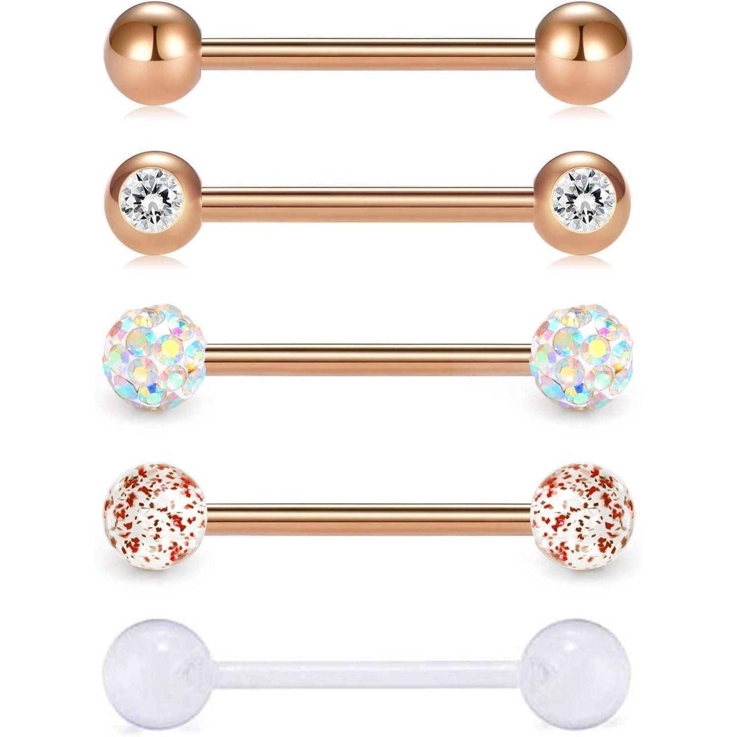 LuxusKollektion Piercing-Set 5er Zungenpiercing Set 14 günstig online kaufen