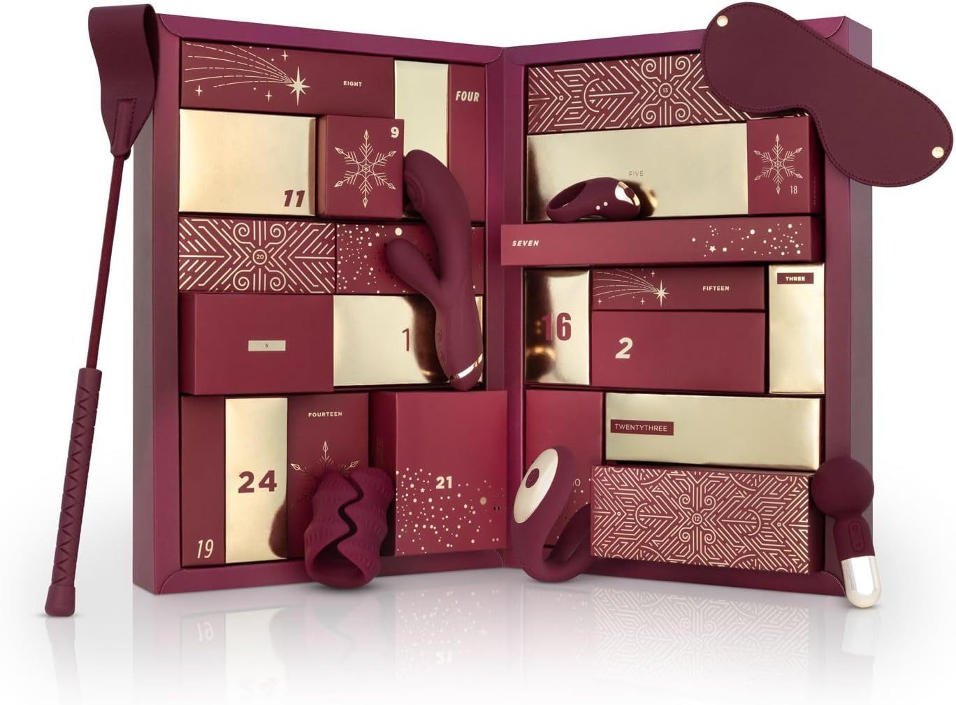LoveBOXXX Adventskalender erotik Adventskalender für Erwachsene, 24 Sexspielzeuge und Accessoires