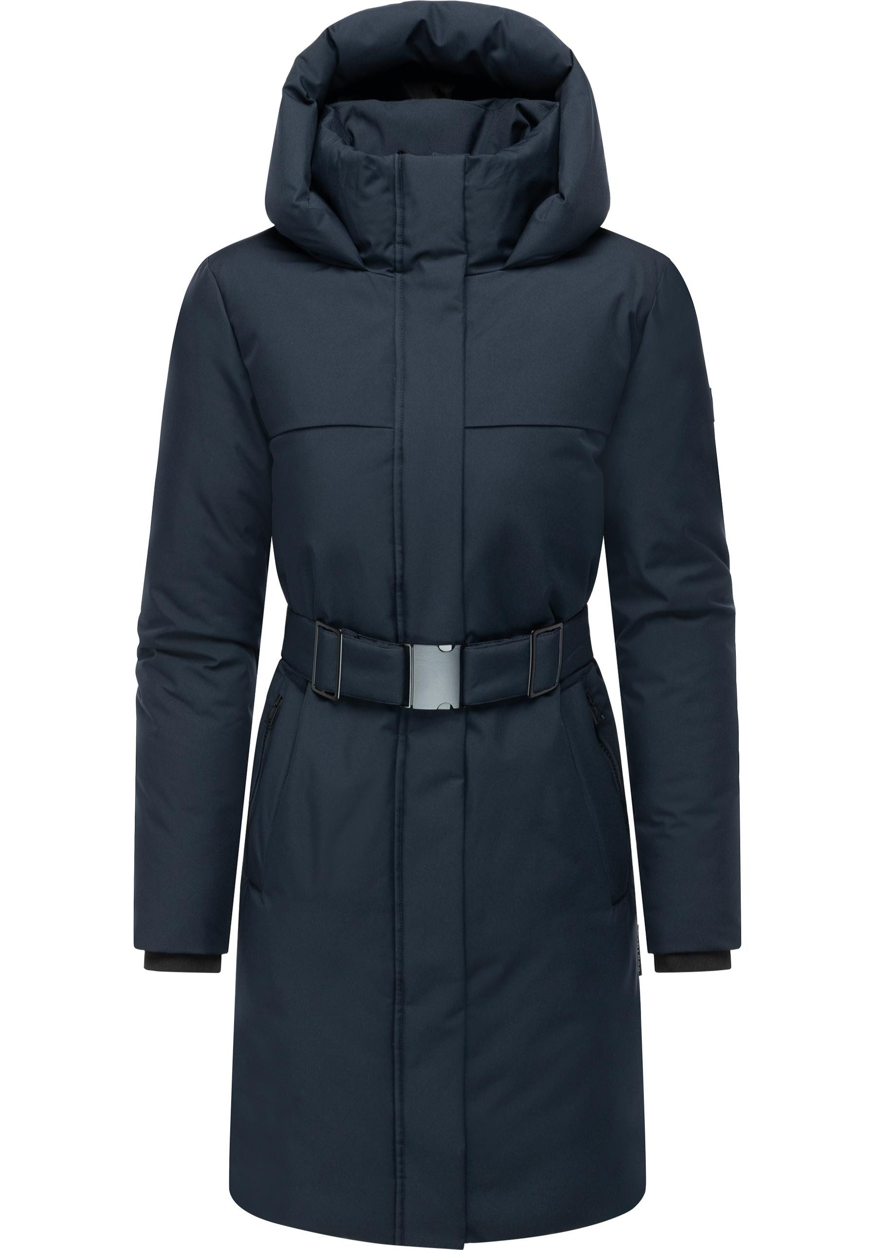 Navahoo Wintermantel Gipfelspass XIV Warmer Winterparka mit Taillengürtel günstig online kaufen