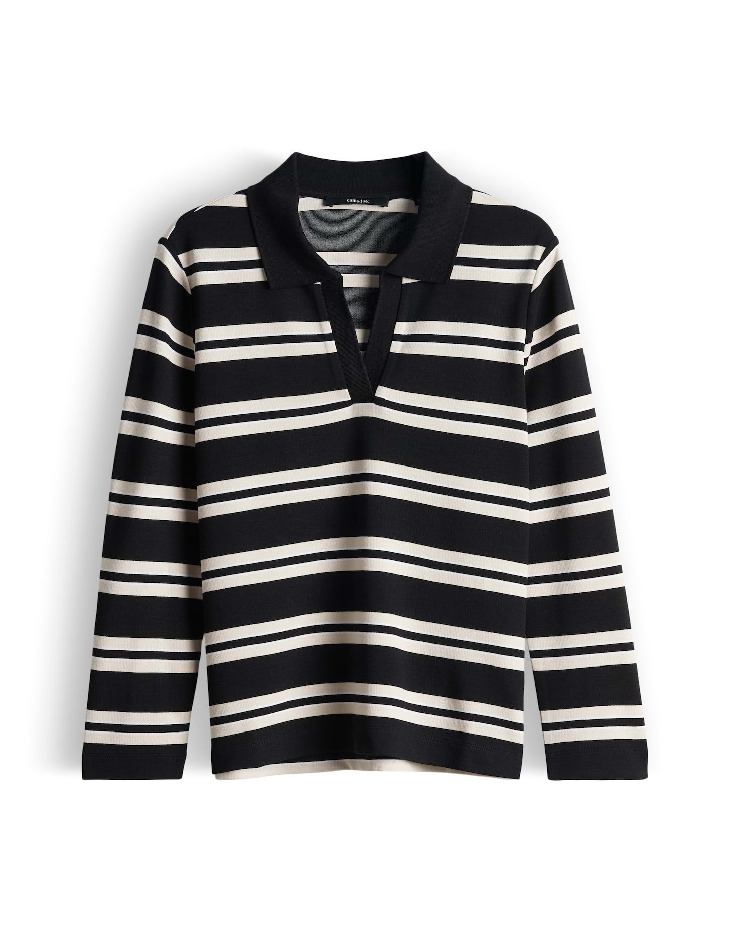 someday Poloshirt KIONA Regular mit sportiven Rugbystreifen