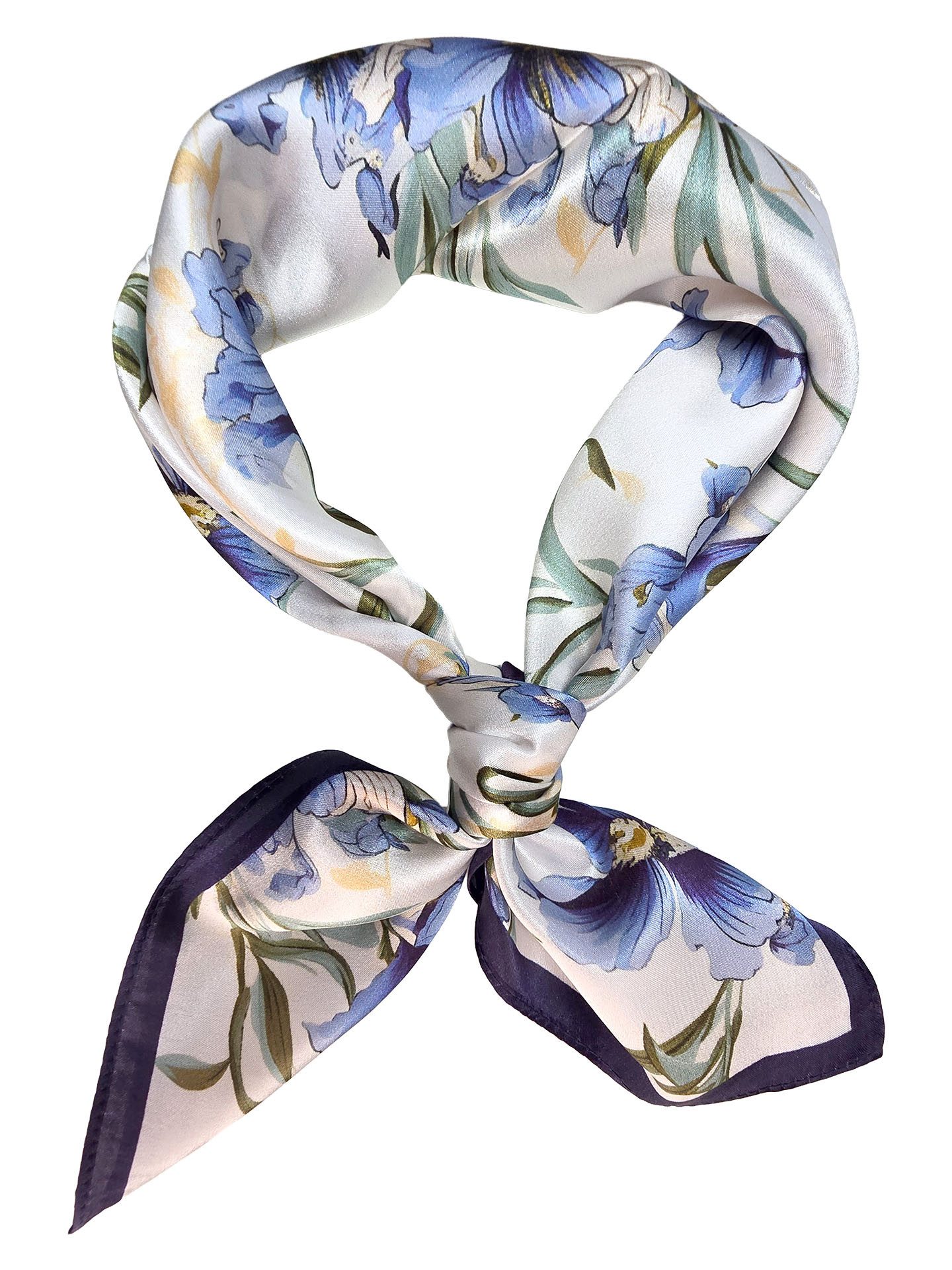 Moschen-Bayern Halstuch Halstuch Damen Nickituch Seidentuch Seidenhalstuch Blau Hellblau