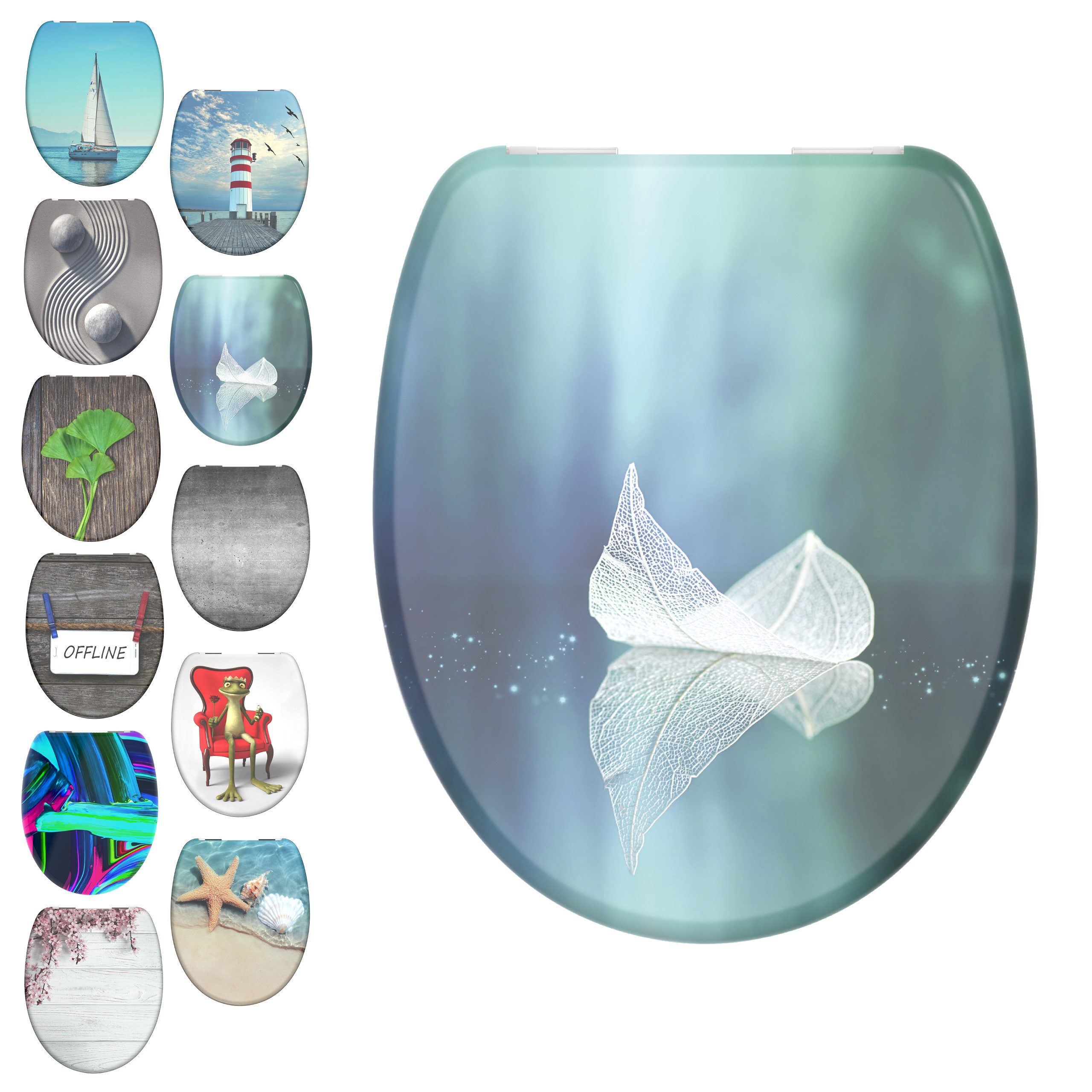 Schütte WC-Sitz Segeln, bruchsicher und kratzfest, Absenkautomatik, Standar günstig online kaufen