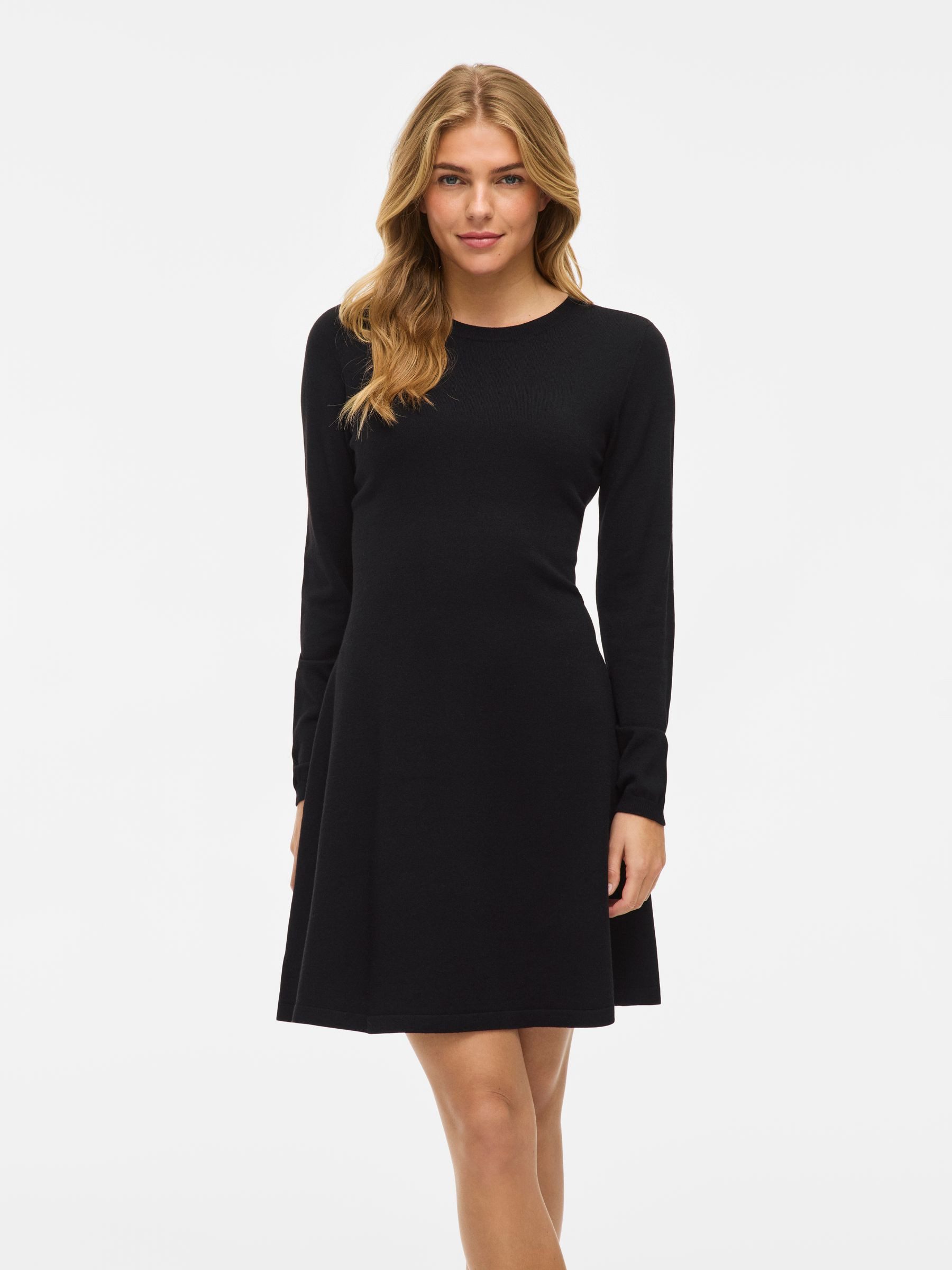 Vila Strickkleid Elegantes Freizeit-Outfit mit langen günstig online kaufen