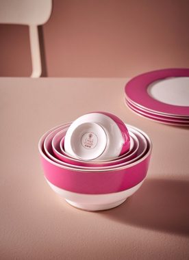 PiP Studio Schale Chique Bowl gold-pink 20,5 cm, Porzellan, (Schüsseln & Schalen)