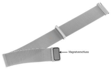 Steinmeister Uhrenarmband ET0005 Milanese Uhrenarmband Mesh silber 16 - 22 mm