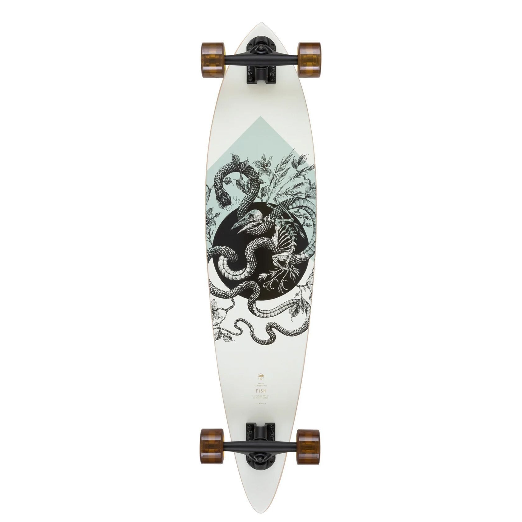 Arbor Collective Longboard Bamboo Fish 37" (El Rose), aus der Bamboo Serie