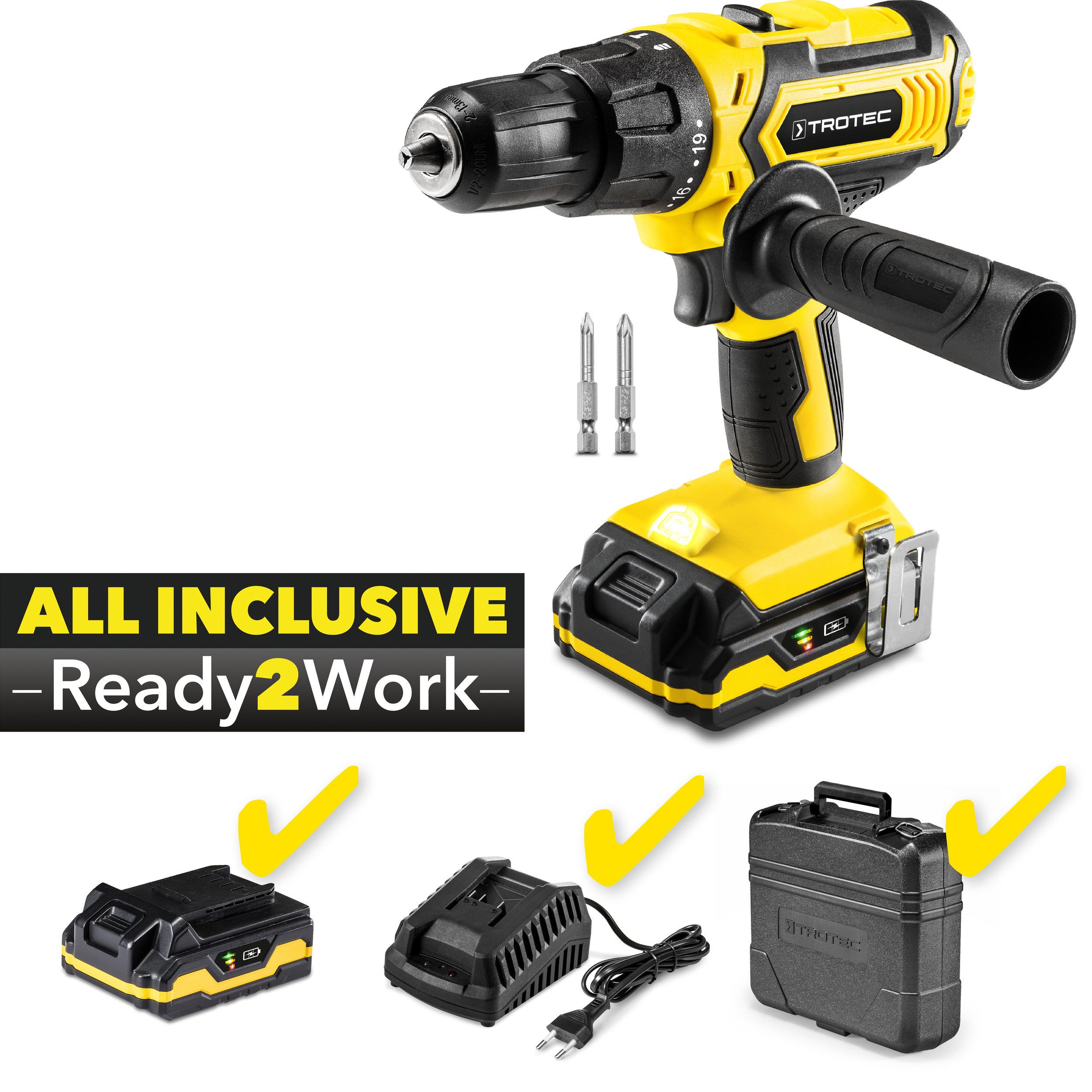 TROTEC Akku-Schlagbohrschrauber Akku-Schlagbohrschrauber PHDS 11-20V inkl. günstig online kaufen