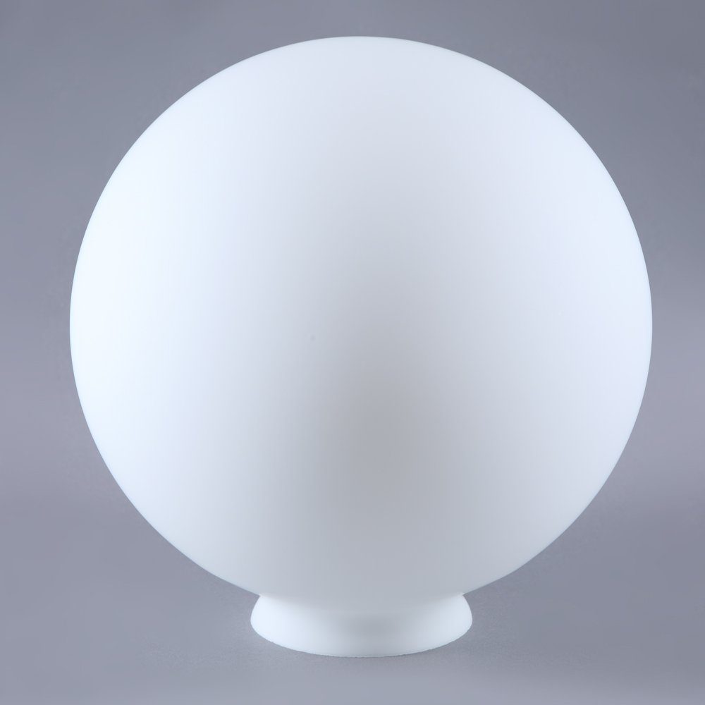 Home4Living Lampenschirm Kugelglas Lampenglas Ø 250mm Weiß matt Ersatzglas rund, Kugelglas matt weiß, mit Kragenrand