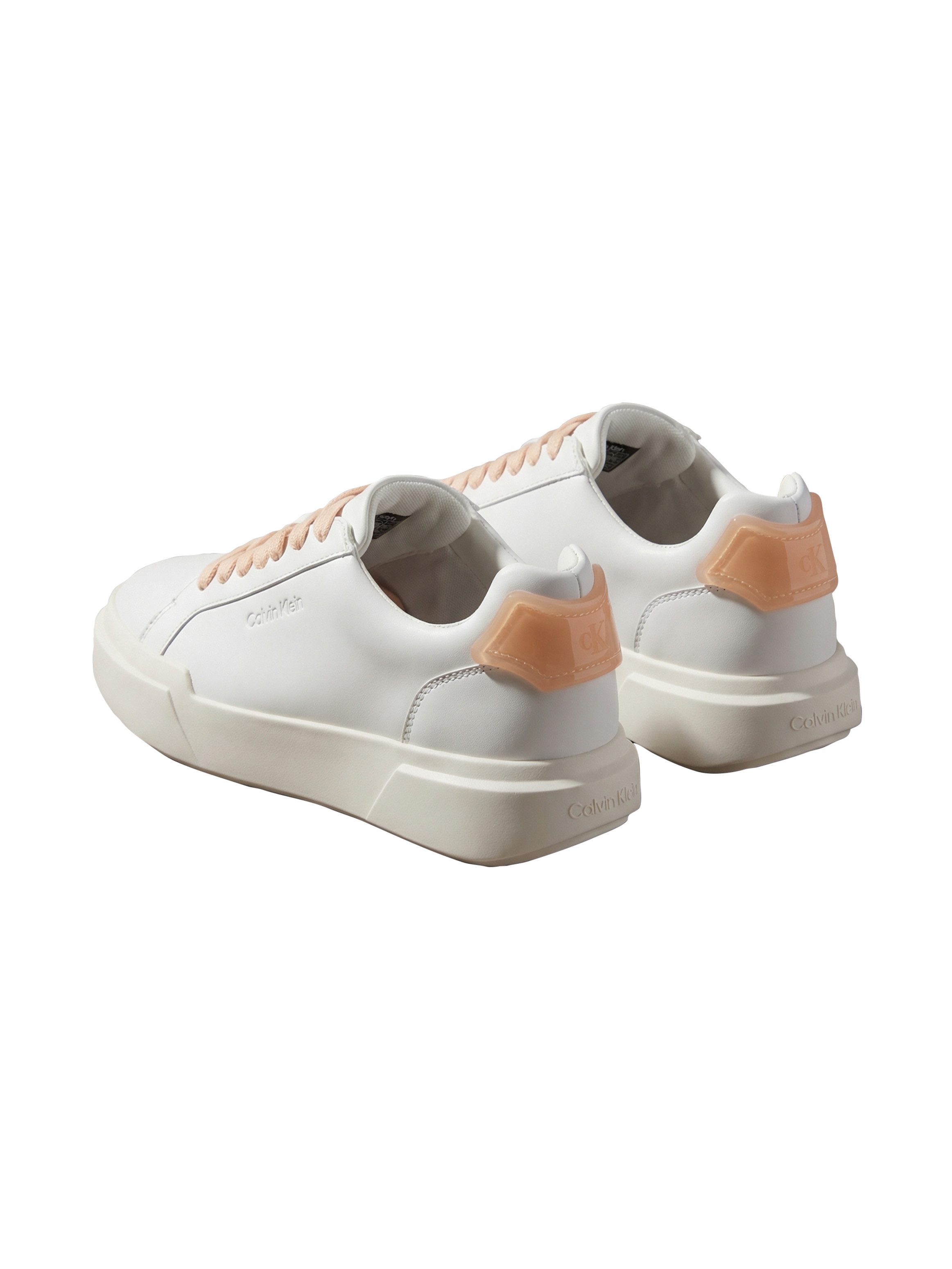 Calvin Klein CHUNKY CUPSOLE LACEUP RUB BT LTH Plateausneaker Schnürschuh, Halbschuh, Freizeitsneaker mit Kontrastbesatz