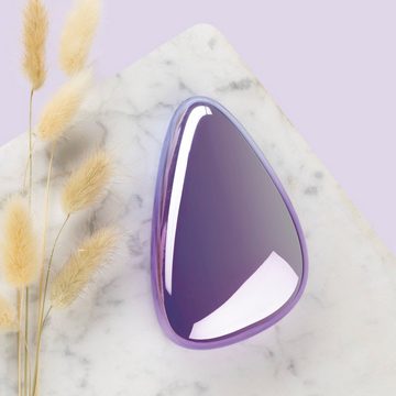 VITALmaxx Haarentwirrbürste Haarentferner Nano-Glas - lila, Nano-Glas