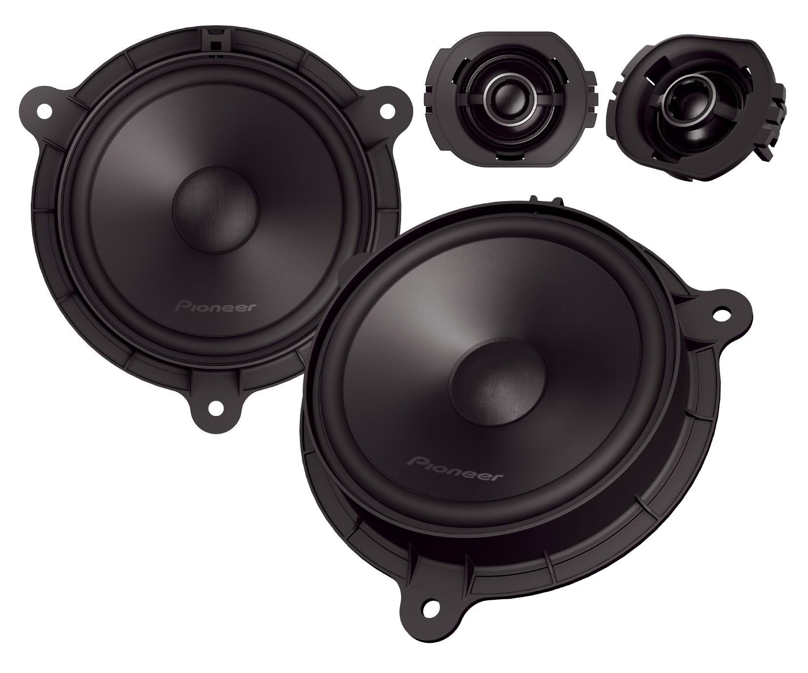 Pioneer TS-Q160C-RN, 165mm 2-Wege Lautsprecher Komponentensystem Auto-Lautsprecher (50 W)
