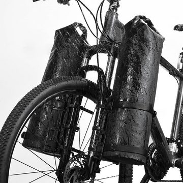 GelldG Fahrradtasche Fahrradgabeltasche, wasserdicht, Rolltop, Trockentasche, Fahrradtasche