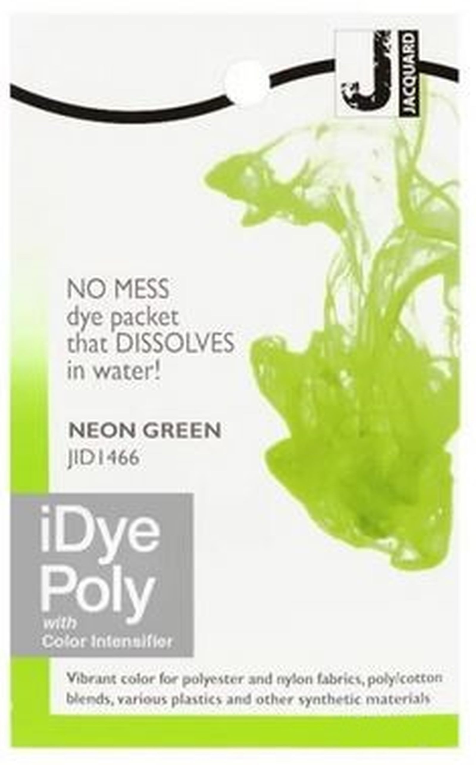 Jacquard Textilfarbe iDye Poly, Färbemittel für synthetische Gewebe, 14g Päckchen inkl. Farbverstärker