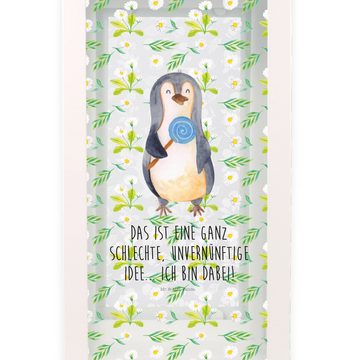 Mr. & Mrs. Panda Gartenleuchte Pinguin Lolli - Transparent - Geschenk, Laterne groß, Süßigkeiten, Ga