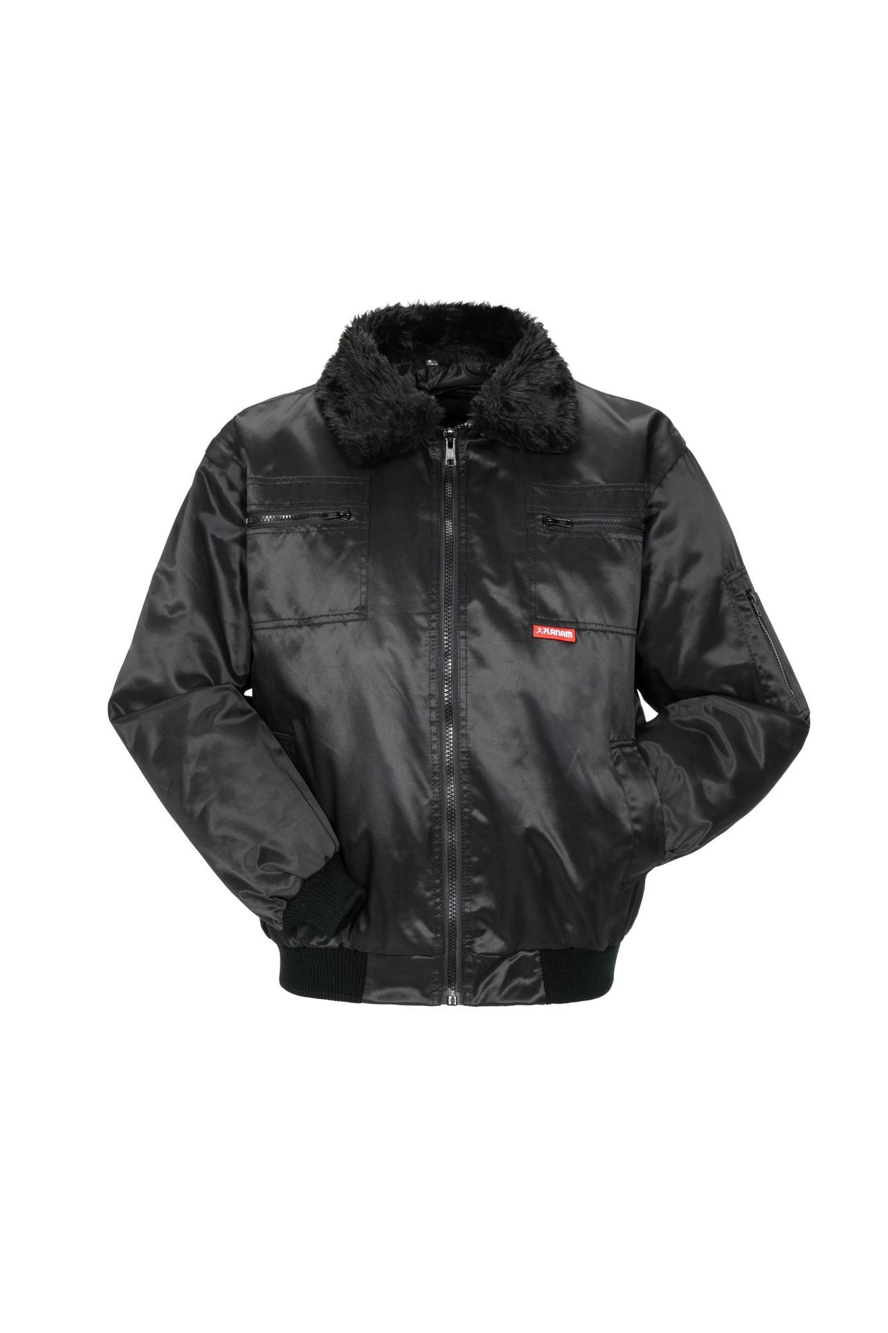 Planam Arbeitsjacke PLANAM Gletscher-Comfortjacke OUTDOOR Webpelzfutter Schwarz