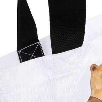 Mr. & Mrs. Panda Shopper Bär Baby - Weiß - Geschenk, Alltagstasche, Schulbeutel, Beutel, Teddy (1-tlg), Einzigartige Designs