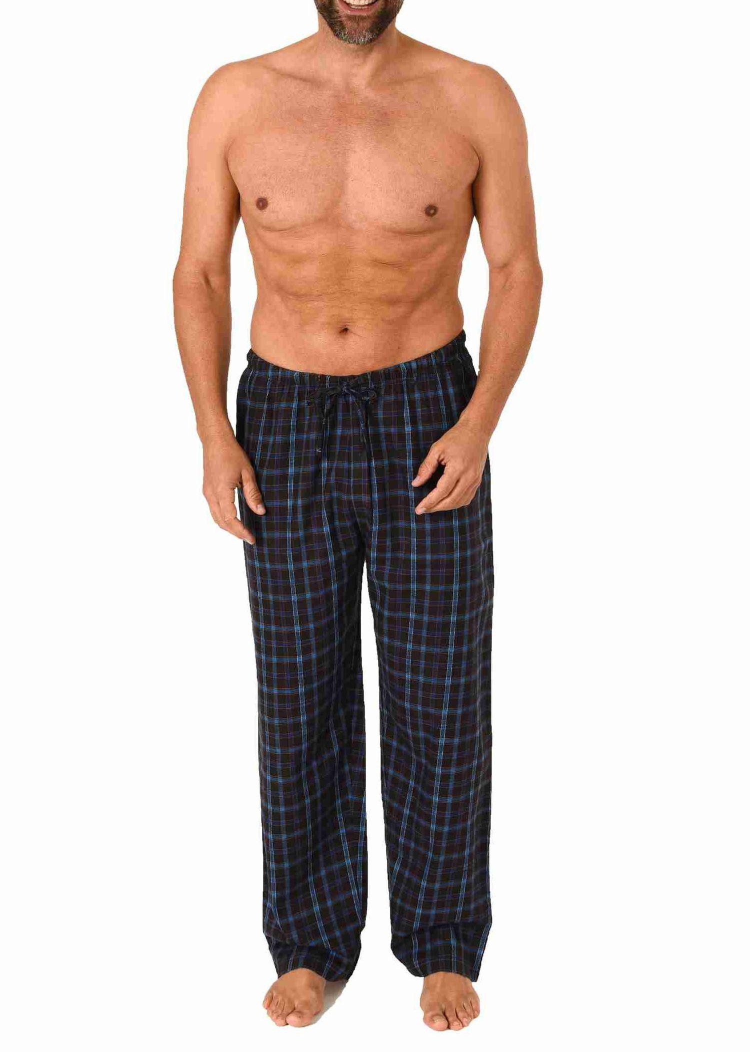 Trend by Normann Pyjama Herren Flanell Schlafanzug Hose lang in Karo Optik günstig online kaufen