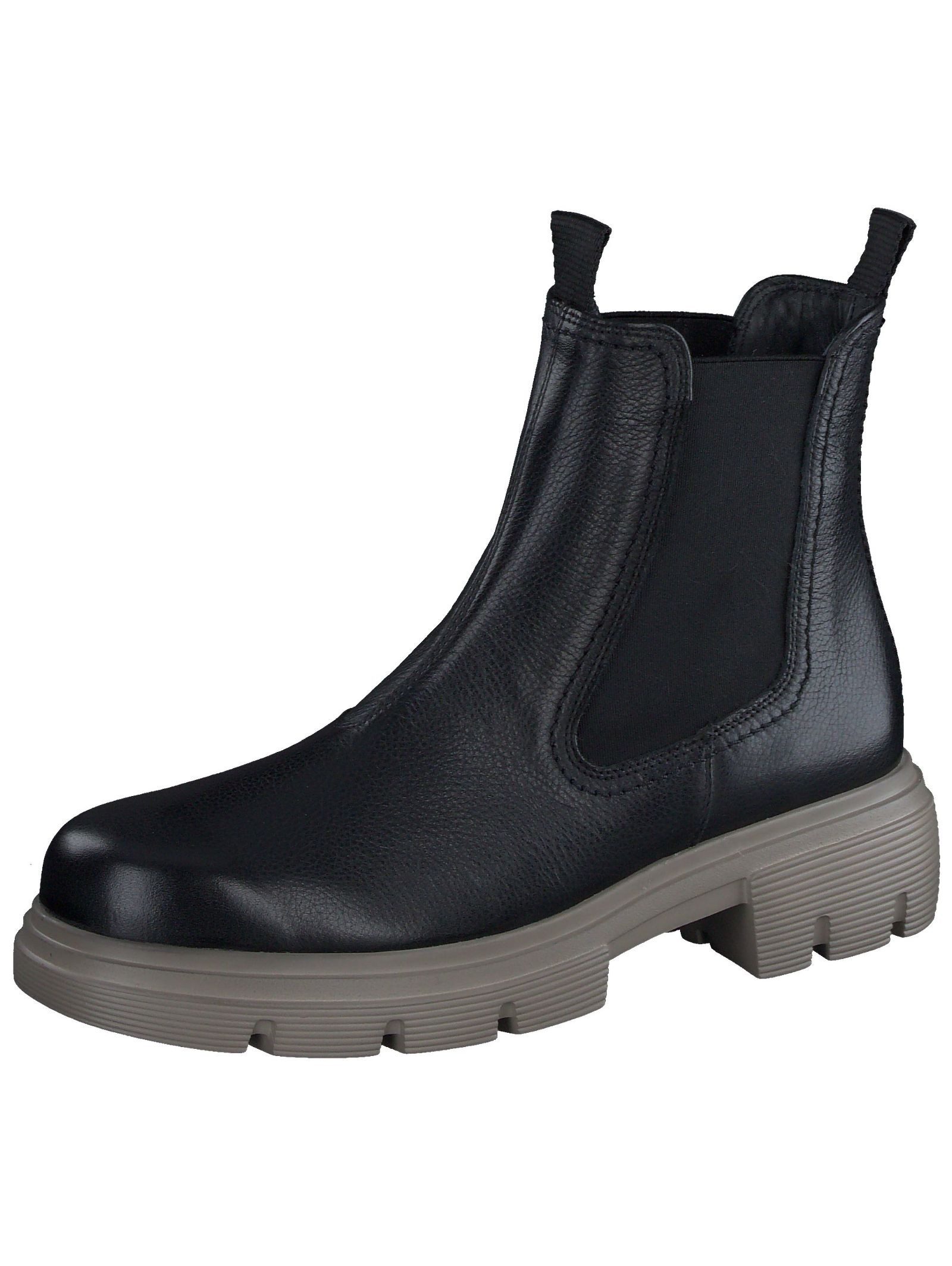 Stiefelette Leder/Textil Stiefelette