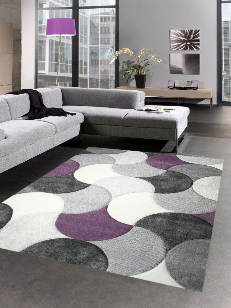 Carpetia Teppich Designer Teppich Wohnzimmerteppich Kurzflor günstig online kaufen