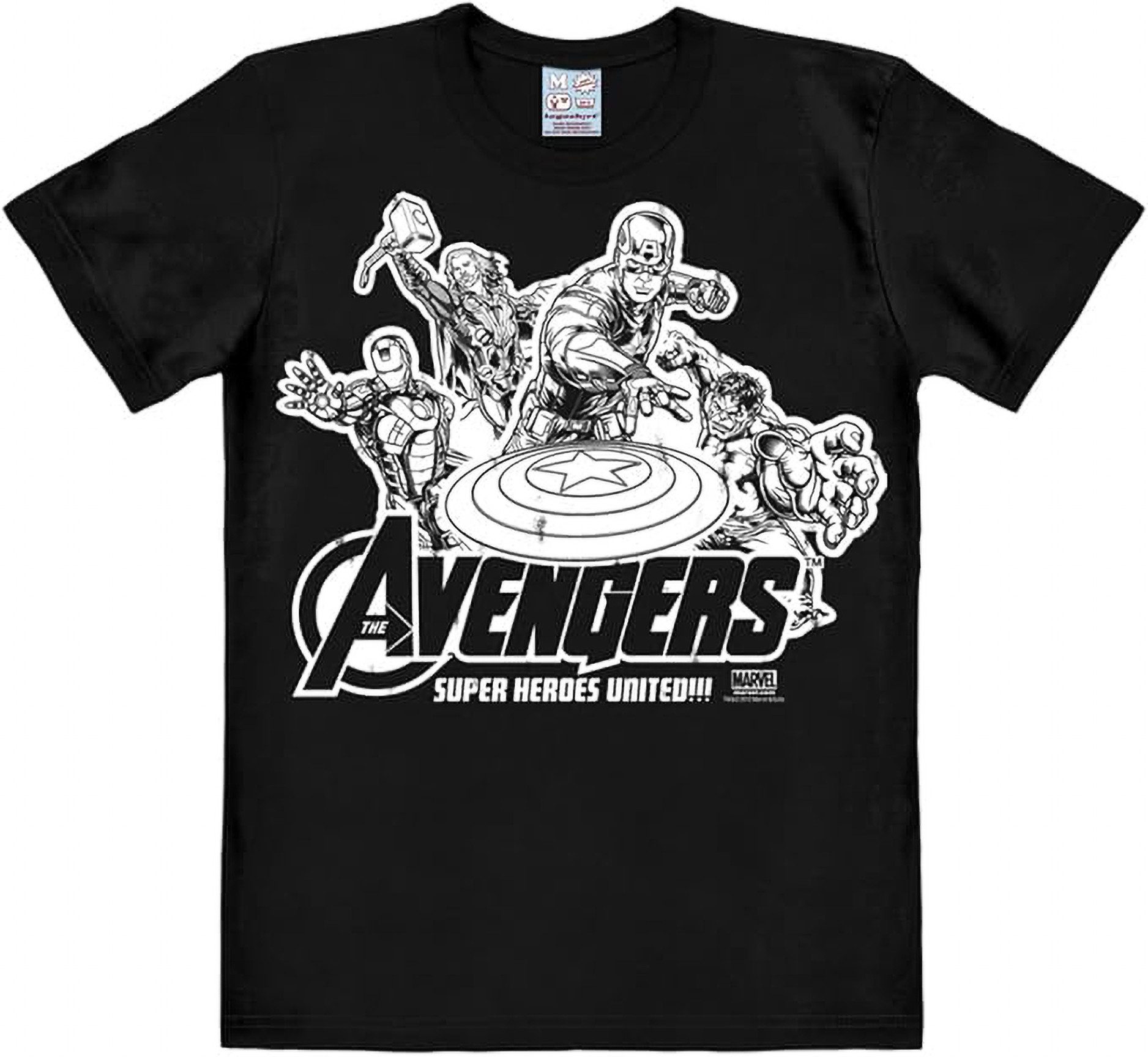 Print-Shirt Marvel Comics – Avengers – Heroes – T-Shirt