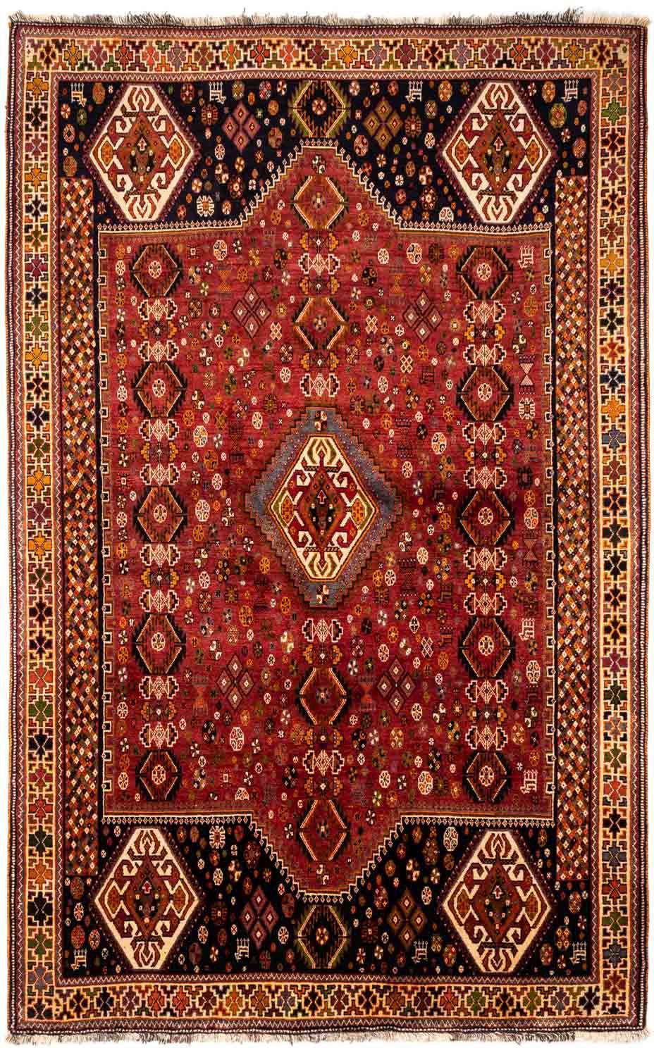 Wollteppich Shiraz Medaillon 271 mit Unikat Höhe: 152 rechteckig, mm, Zertifikat 1 cm, morgenland, x