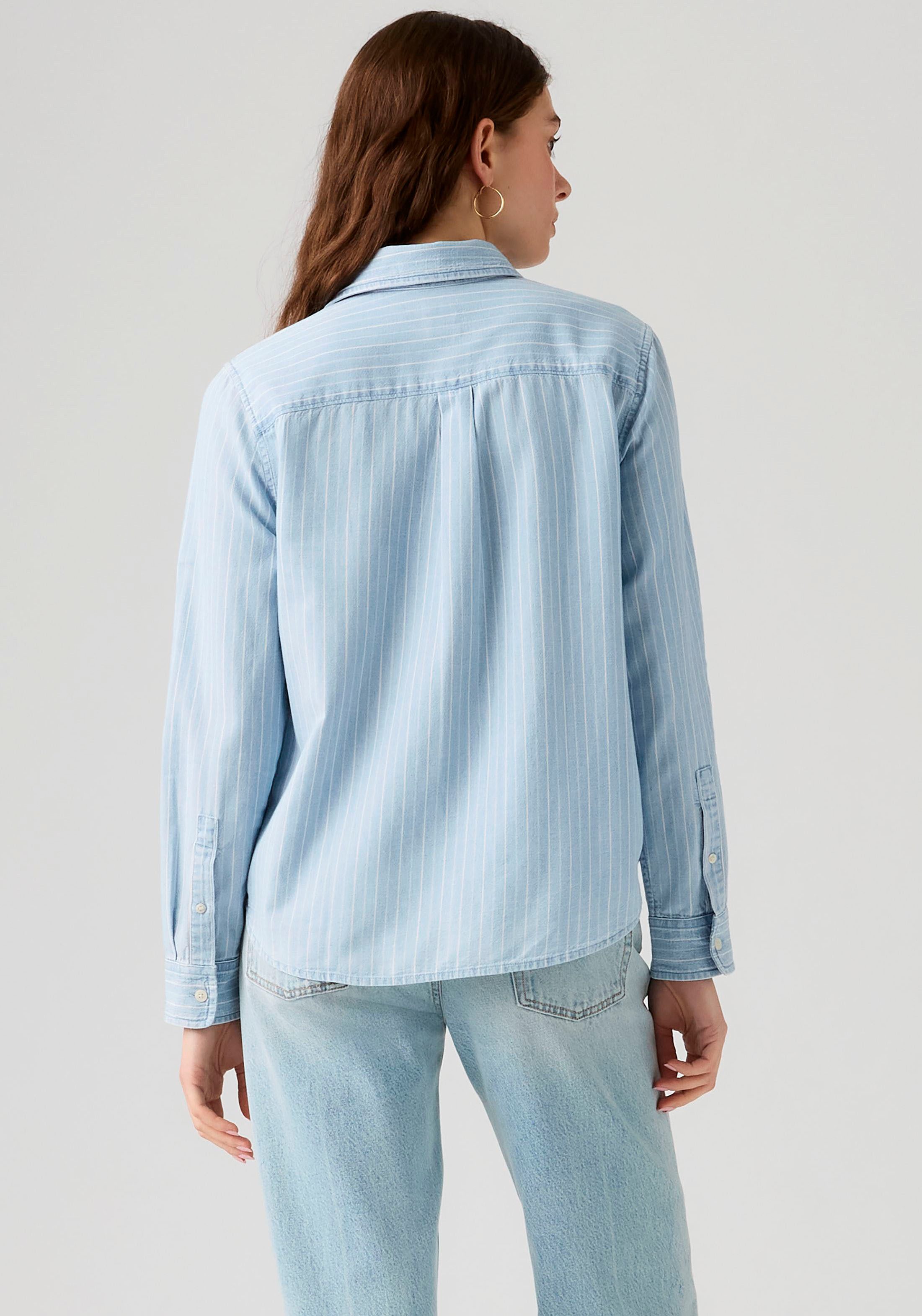 Levi's® Hemdbluse CARLILE CLASSIC POPLIN SHIRT Klassischer Hemdblusenkragen – Bild 3 von 4