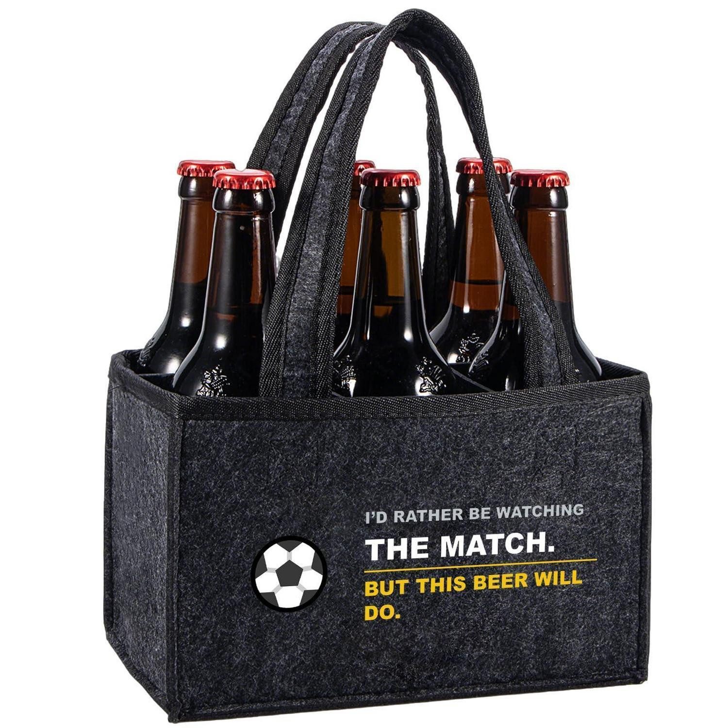 LuxusKollektion Flaschenträger Bier-Taschenträger für Männer, 6 Flaschen (6-St)