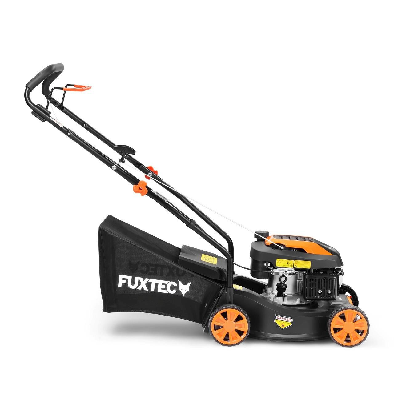 FUXTEC Benzinrasenmäher FX-RM4180, 40,6 cm Schnittbreite, 79,8 ccm Hubraum, 45 L Fangkorb, 1,5 kW Leistung – Bild 5 von 5