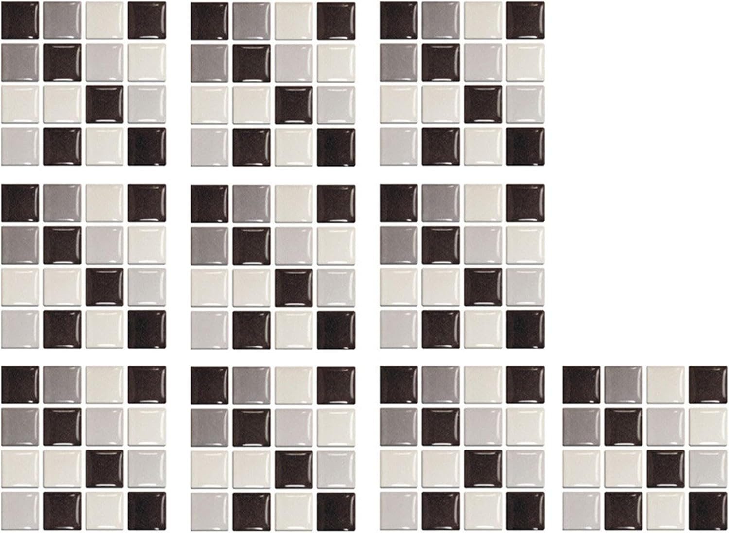 Coonoor Fliesenaufkleber 10 stück PVC Fliesenaufkleber, Selbstklebende (10x günstig online kaufen