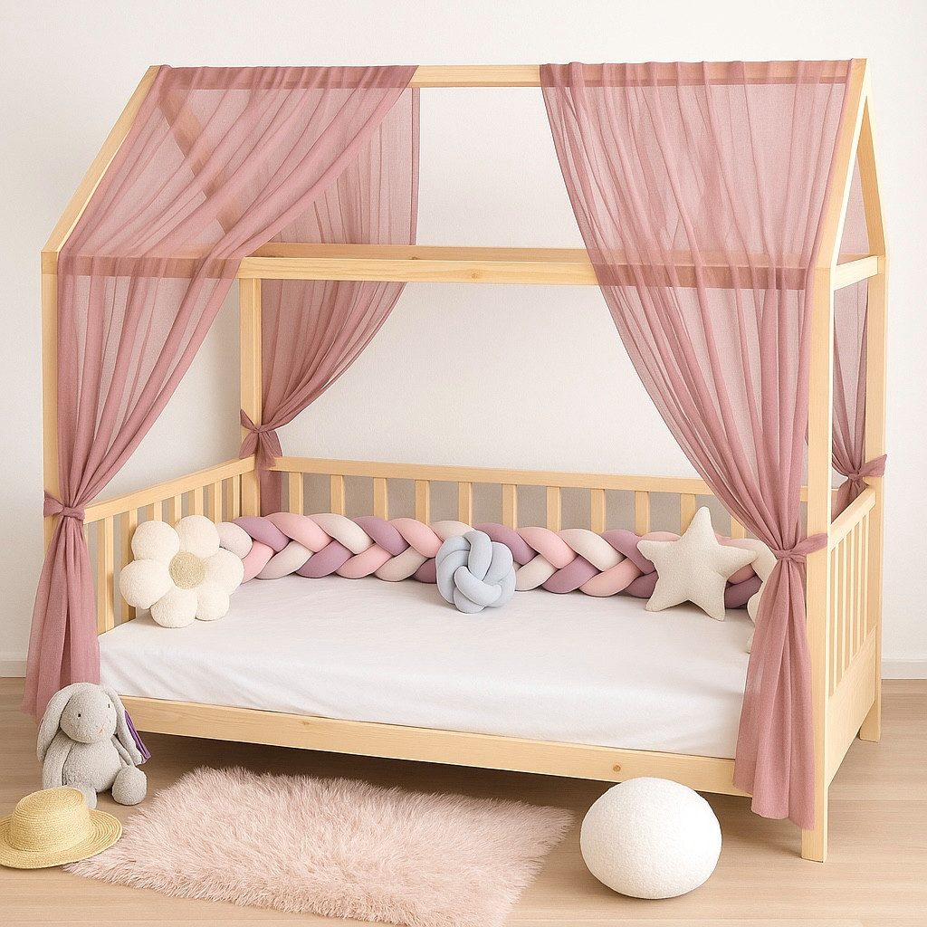 Baby Fancyroom Betthimmel Hausbett Himmel Premium Tüll, Baldachin für Kinde günstig online kaufen