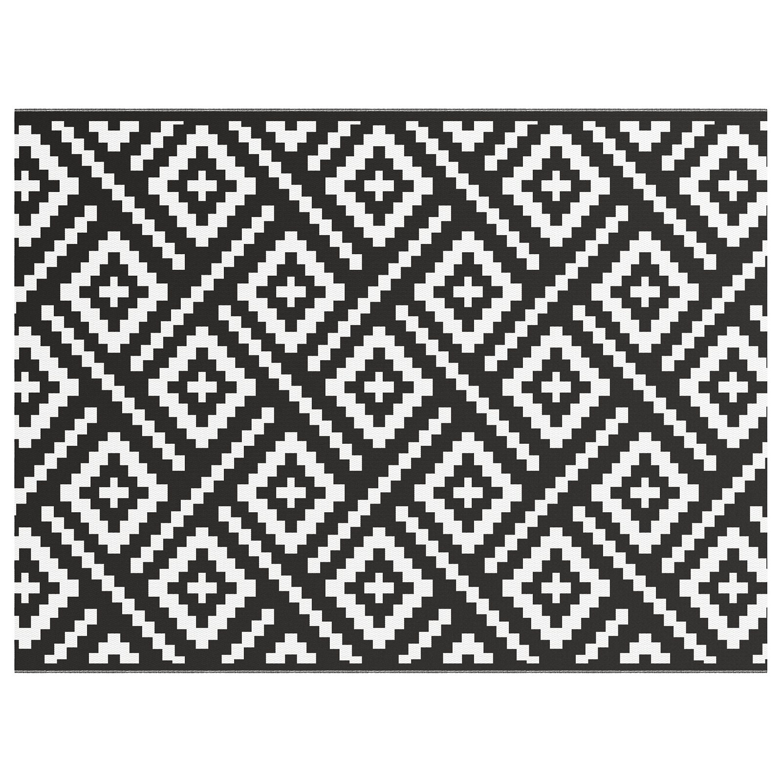 vidaXL Outdoorteppich Outdoor Teppich ARAKIL Schwarz günstig online kaufen
