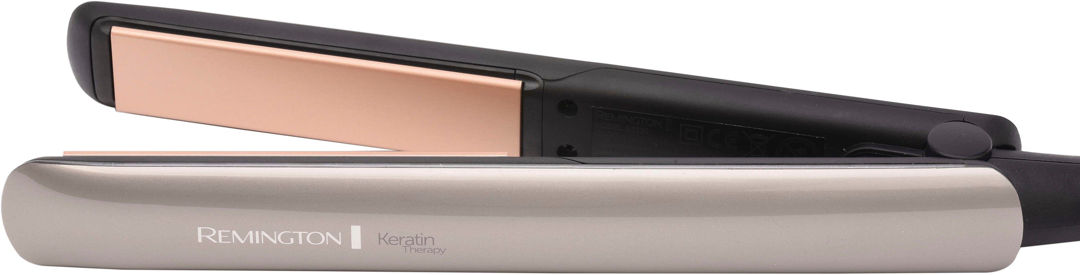 Remington Glätteisen Keratin Therapy Pro, S8590, Haarglätter, Keratin-Schutz-Technologie für Locken, Wellen und zum Glätten
