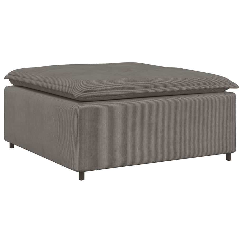 vidaXL Sofaelement Modulares Sofa Fußhocker-Modul Hellgrau günstig online kaufen