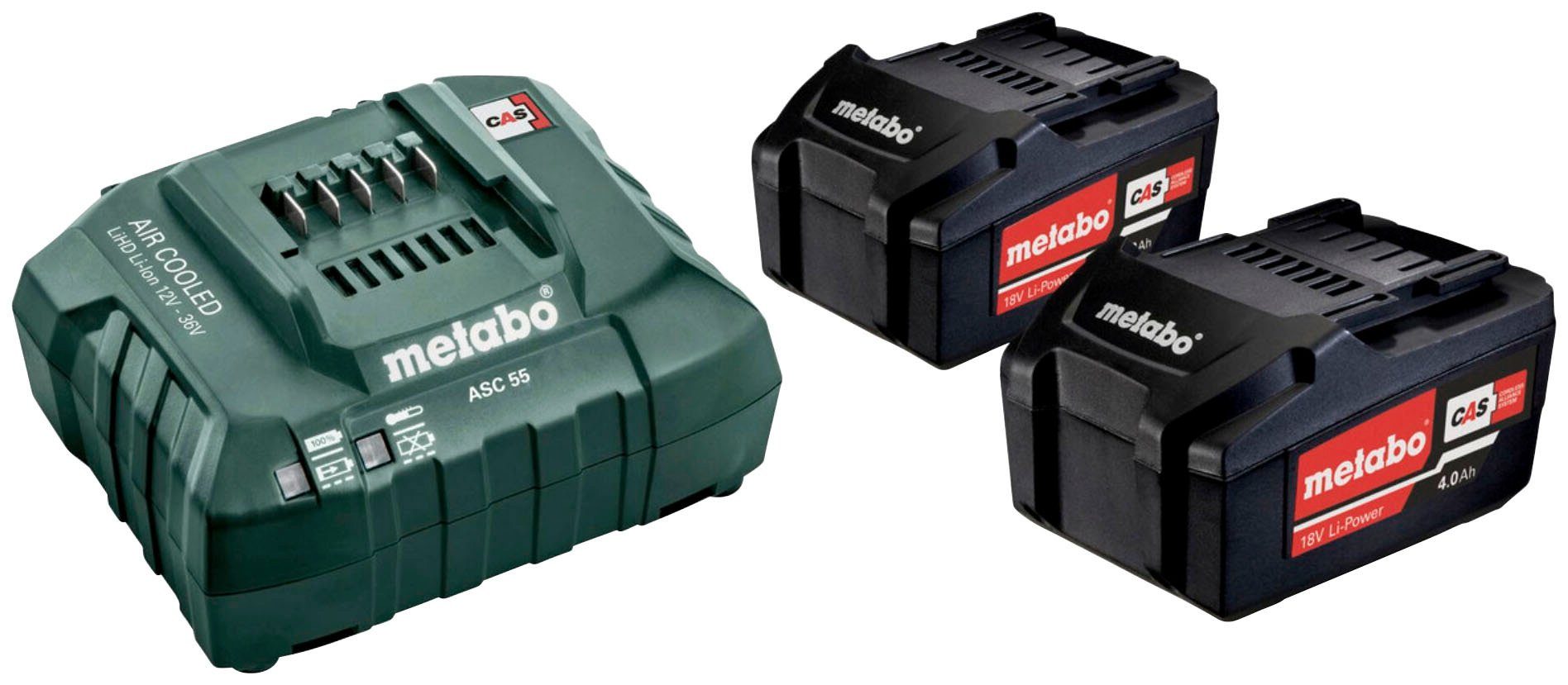 Reichhaltige Vielfalt metabo Basic 4000 (18,0 V, 2 St) mAh Akku Starter-Set