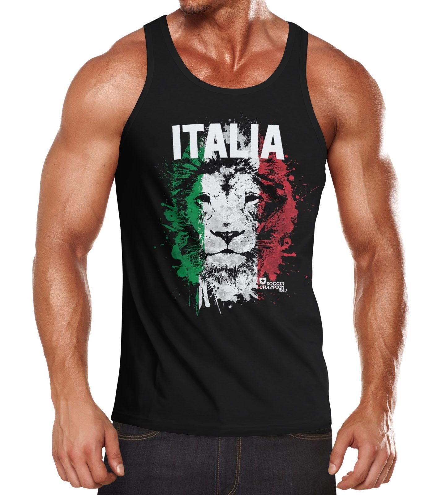 MoonWorks Tanktop Herren Tanktop Fanshirt Italien günstig online kaufen