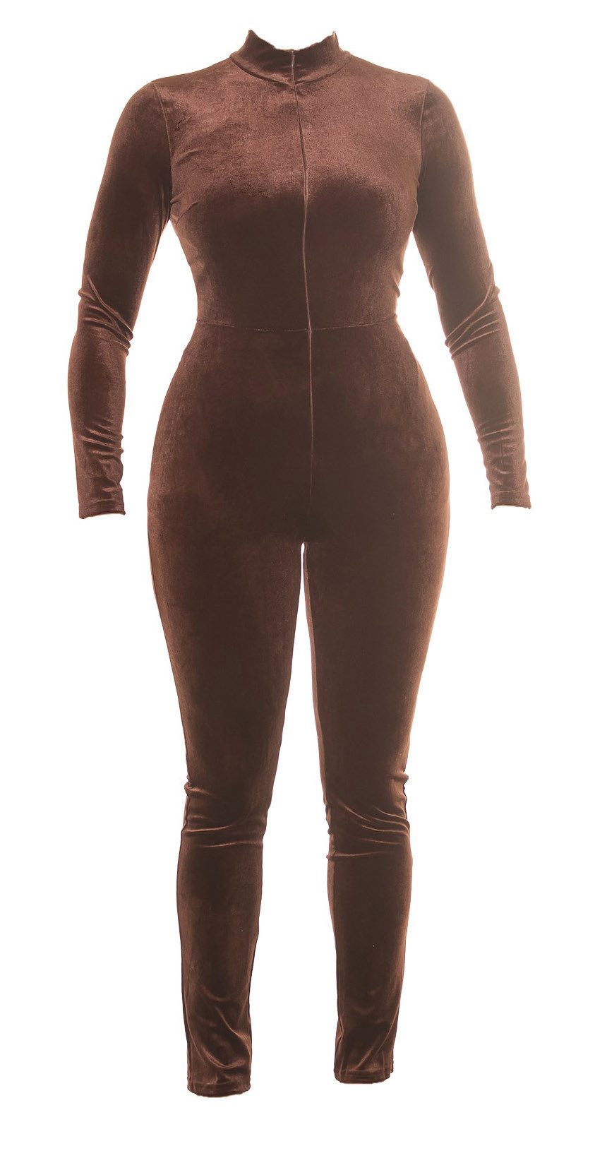 Koucla Jumpsuit in elegantem Samt-Look, langarm günstig online kaufen