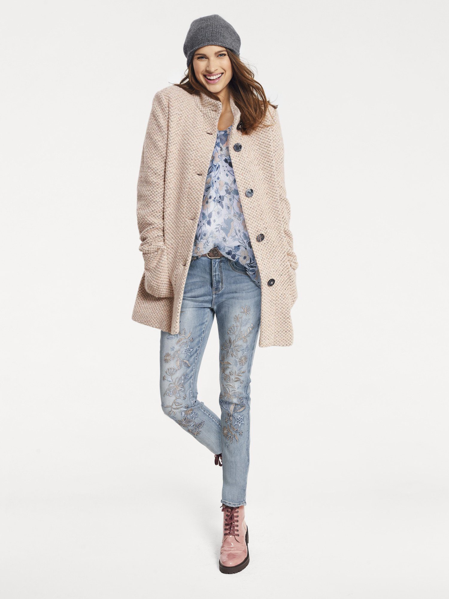 Wollmantel In Rosa Online Kaufen Otto
